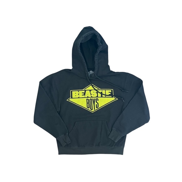 Men's Beastie Boys Diamond Logo Hoodie Black Yellow Small - Picture 1 of 4